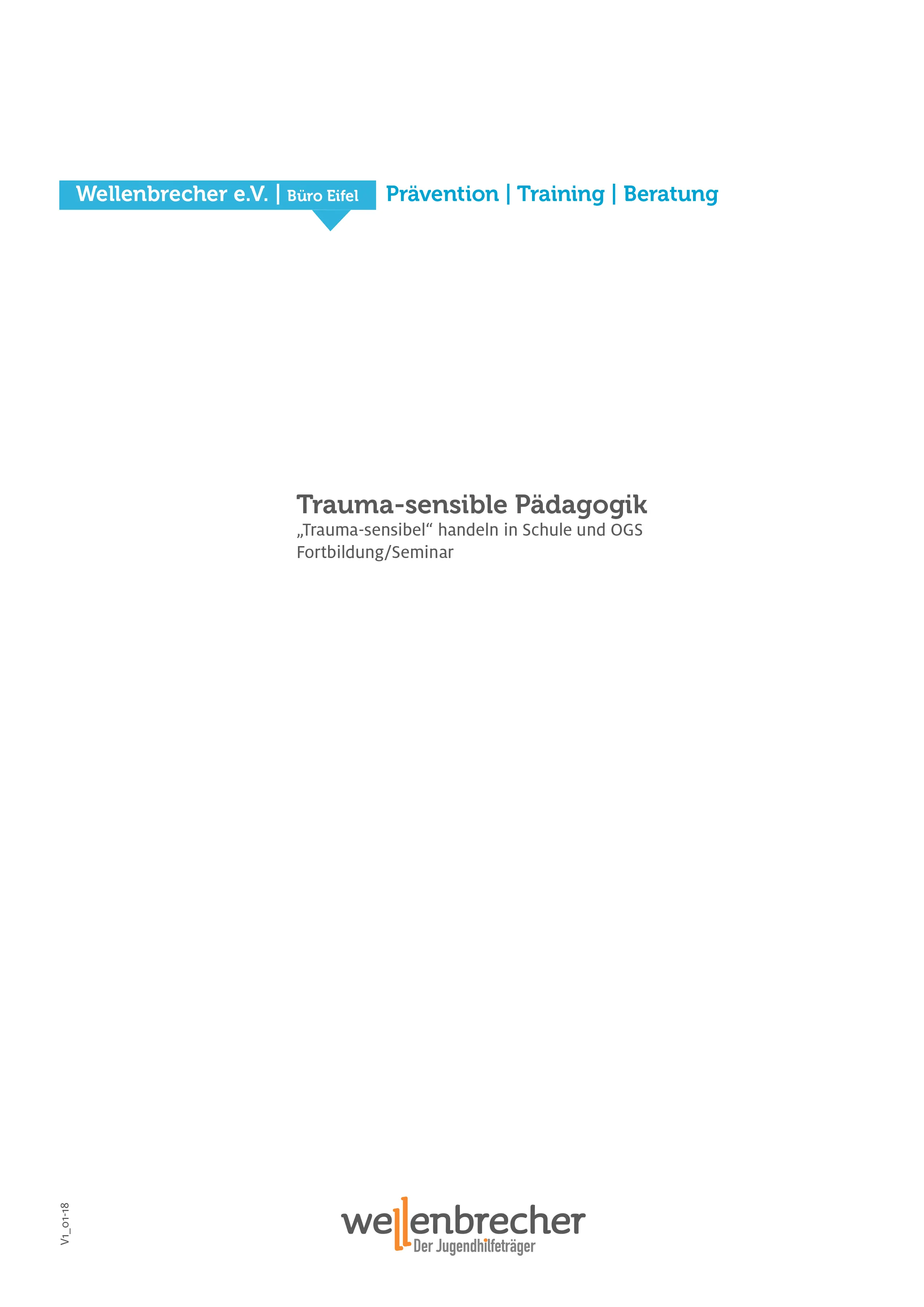  Titelseite Fortbildung Trauma-sensibel handeln in Schule und OGS