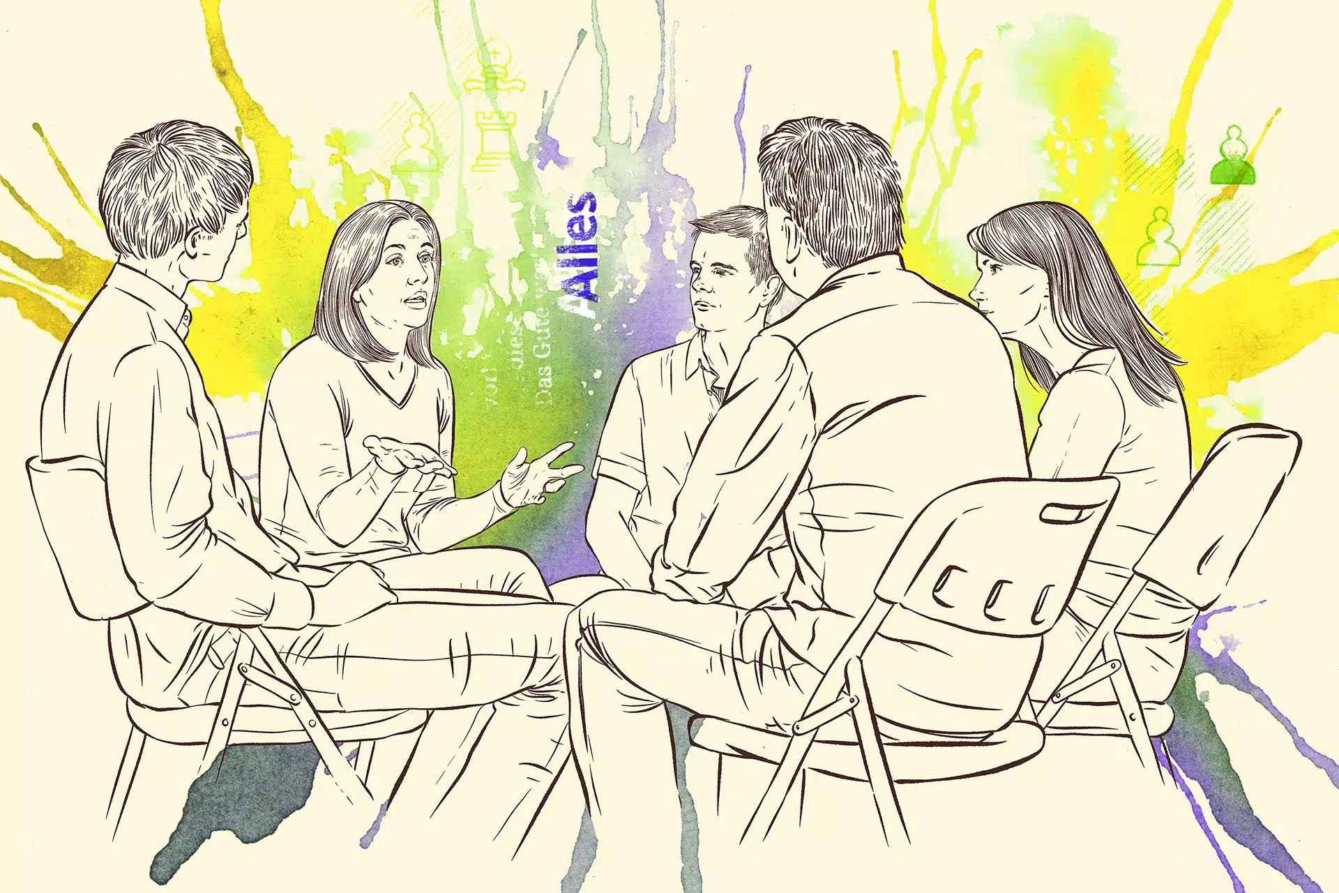 Illustration: Präventionsangebote für Schülerinnen und Schüler